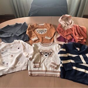 Kids Sweater Bundle 3T - Neutral, Rust, Navy & Cream